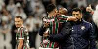 Hulk marcou duas vezes na vit&oacute;ria do Fluminense sobre o Corinthians &ndash;  Foto: Marina Garcia/Fluminense FC / Jogada10