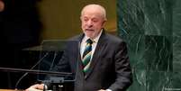 O presidente Lula na 81&ordm; Assembleia Geral da ONU, em Nova York. Esse foi o d&eacute;cimo discurso do petista no evento anual  Foto: DW / Deutsche Welle