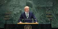 Lula em discurso em Nova York em 2025  Foto: Getty Images / BBC News Brasil