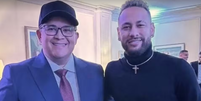 Neymar com Bruno Avelar  Foto: Reprodução