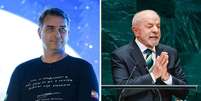 Fl&aacute;vio Bolsonaro pede ao TSE que Lula seja impedido de usar discurso na ONU em campanha eleitoral  Foto: Montagem: Estad&atilde;o Conte&uacute;do e Ricardo Stuckert