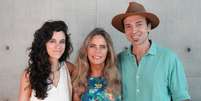 Bruna Lombardi com a nora Carla Labate e o filho Kim Riccelli   Foto: Reprodução/Instagram