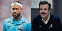 Neymar foi citado na s&eacute;rie Ted Lasso, da Apple TV+ Foto: Raul Baretta/Santos FC / Reprodu&ccedil;&atilde;o/Apple TV+