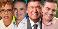 Marília Campos (PT), Aécio Neves (PSDB), Carlos Viana (PSD) e Domingos Sávio (PL) Foto: Reprodução/Instagram/@mariliacampos.mg/@aecionevesoficial/@carlosviana/@domingossaviomg