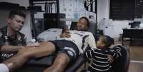 Mavie em um momento fofura ao lado do pai, Neymar &ndash;  Foto: Reprodu&ccedil;&atilde;o / NR Sports / Jogada10
