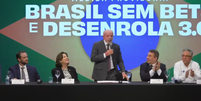 Lula em ato de divulga&ccedil;&atilde;o de medidas "Brasil sem bet" nesta sexta-feira, 25, em S&atilde;o Paulo  Foto: Reprodu&ccedil;&atilde;o/Youtube