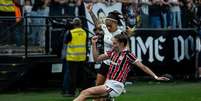 S&atilde;o Paulo vence o Corinthians por 2 a 1 no primeiro jogo da final do Brasileir&atilde;o Feminino.  Foto: Estad&atilde;o