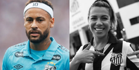 Neymar lamenta morte de Naty Potira e faz homenagem à torcedora do Santos  Foto: Mais Novela
