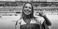 Naty Potira era f&atilde; incondicional do Santos &ndash;  Foto: Reprodu&ccedil;&atilde;o / Instagram / Jogada10