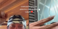 Bell Marques em liga&ccedil;&atilde;o de v&iacute;deo com Mari Gonzalez e Pipo Marques  Foto: Reprodu&ccedil;&atilde;o/Instagram/@marigonzalez