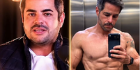 O empresário e marido de Simone Mendes, Kaká Diniz mostra o antes e depois  Foto: Reprodução/Instagram