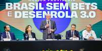Lula durante evento na sexta-feira, 25, em São Paulo, para anunciar medidas de "Brasil sem bets"  Foto: Ricardo Stuckert