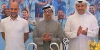 Xeque Mansour Bin Zayed Al Nahyan, proprietário do Manchester City - Reprodução de vídeo Foto: Jogada10