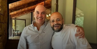 O ministro Alexandre de Moraes e o chef de cozinha José Maria Meira  Foto: Reprodução/PF