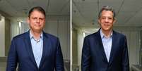 Tarc&iacute;sio de Freitas e Fernando Haddad participam de debate na Globo nesta ter&ccedil;a-feira, 29  Foto: Globo/Bob Paulino