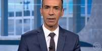 Titular do 'JN' desde novembro de 2025, César Tralli estreia como mediador do debate presidencial  Foto: Reprodução