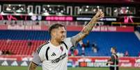 Rafael Navarro comemora um dos gols marcados na MLS - Foto: Divulga&ccedil;&atilde;o / St. Louis City / Jogada10