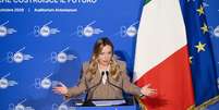 Meloni participa de evento da Confedera&ccedil;&atilde;o Nacional do Artesanato (CNA), em Roma  Foto: ANSA / Ansa - Brasil