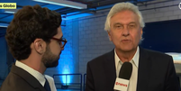 Ronaldo Caiado &eacute; o primeiro candidato a chegar ao debate entre presidenci&aacute;veis nesta quinta-feira, 1&ordm;  Foto: Reprodu&ccedil;&atilde;o/Globonews