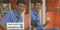 Lito Sousa caindo em pegadinha do Domingão  Foto: Reprodução Globoplay | Reprodução Instagram @Lito