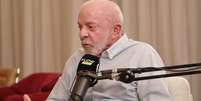 Lula no podcast Flow: cr&iacute;ticas &agrave; Globo pelo formato do debate e por supostamente privilegiar outro candidato  Foto: Reprodu&ccedil;&atilde;o