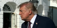Trump n&atilde;o confirma apoio a Fl&aacute;vio Bolsonaro, mas repete que acompanhar&aacute; 'de perto' elei&ccedil;&otilde;es no Brasil  Foto: Reprodu&ccedil;&atilde;o/X/@clashreport