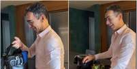 C&eacute;sar Tralli mostra marmita para fim de semana de plant&atilde;o na TV Globo  Foto: Reprodu&ccedil;&atilde;o/Instagram