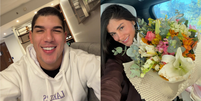 Z&eacute; Vaqueiro surpreende Ingra Soares com buqu&ecirc; de flores  Foto: Reprodu&ccedil;&atilde;o/Instagram