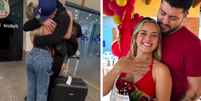 Brasileira surpreendida por pedido de casamento de namorado norte-americano viraliza nas redes sociais  Foto: Reprodução/Instagram/@samela_silva96