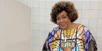 Cantora Alcione vai vestida com roupa de Nossa Senhora Aparecida, padroeira do Brasil  Foto: Reprodução / Instagram