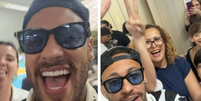 Neymar Jr brinca com tumulto causado ao votar em Santos (SP)  Foto: Reprodu&ccedil;&atilde;o/Instagram/neymarjr