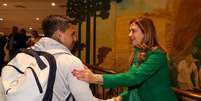 Leila Pereira quer a manutenção na Justiça da sentença em relação a Dudu - Foto: Cesar Greco Palmeiras / Jogada10