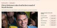 Reportagem do financial times sobre primeiro turno no Brasil  Foto: Reprodução / BBC News Brasil