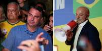 Fl&aacute;vio Bolsonaro e Lula v&atilde;o disputar o 2&ordm; turno   Foto: Montagem/Diego Herculano/Brian Snyder / Reuters
