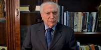 Michel Temer (MDB), em v&iacute;deo publicado no Instagram, declara apoio a Fl&aacute;vio Bolsonaro (PL) no 2&ordm; turno das elei&ccedil;&otilde;es 2026  Foto: Reprodu&ccedil;&atilde;o / Instagram