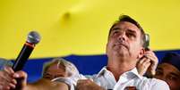 O senador e candidato &agrave; Presid&ecirc;ncia da Rep&uacute;blica pelo PL, Fl&aacute;vio Bolsonaro, participou, na ter&ccedil;a-feira, 6, em Goi&acirc;nia (GO), de encontro com o ex-presidenci&aacute;vel Ronaldo Caiado (PSD)  Foto: Wilton Junior / Estad&atilde;o / Estad&atilde;o