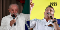 Montagem com foto de Lula e Fl&aacute;vio Bolsonaro  Foto: Getty Images / BBC News Brasil