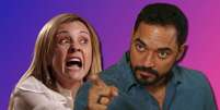 Carminha (Adriana Esteves) ter&aacute; contato direto com o miliciano Renan (Thom&aacute;s Aquino) em 'Avenida Brasil 2': amigos no crime ou estar&atilde;o em lados opostos?  Foto: Fotomontagem: Sala de TV