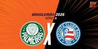  Foto: Arte/Jogada10 - Legenda: Palmeiras recebe o Bahia, time que costuma dar trabalho / Jogada10