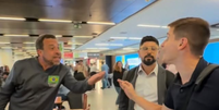 Boulos e Pavanato discutem em aeroporto de Bras&iacute;lia  Foto: Reprodu&ccedil;&atilde;o/Instagram/Lucas Pavanato