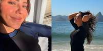 Paolla Oliveira publica fotos na praia e ironiza cr&iacute;ticas ao corpo com meme  Foto: Reprodu&ccedil;&atilde;o/Instagram/@paollaoliveirareal