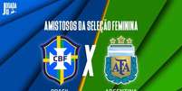 Foto: Arte/Jogada10 - Legenda: Brasil e Argentina voltam a se encontrar em campo / Jogada10