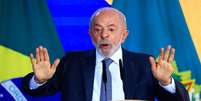 O presidente Lula em cerim&ocirc;nia sobre medidas voltadas aos microempreendedores individuais (MEIs) nesta ter&ccedil;a-feira.  Foto: Wilton Junior/ Estad&atilde;o / Estad&atilde;o