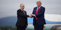 Encontro de Donald Trump e Vladimir Putin em 2025  Foto: Andrew Harnik/Getty Images / BBC News Brasil
