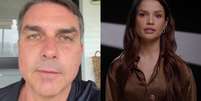 Flávio Bolsonaro e Juliette (Reprodução/Instagram/Youtube)  Foto: Contigo