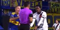 Andr&eacute;s G&oacute;mez foi expulso no duelo entre Boca Juniors e Vasco. Foto: Reprodu&ccedil;&atilde;o/Redes sociais