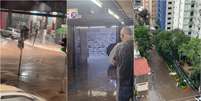 Ruas e avenidas alagadas em S&atilde;o Paulo ap&oacute;s a chuva desta quarta-feira, 14  Foto: Reprodu&ccedil;&atilde;o/Redes Sociais