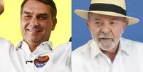 Candidatos à Presidência da República Flávio Bolsonaro (PL) e Lula (PT) têm disputa apertada nas eleições presidenciais  Foto: Wilton Júnior e Werther Santana/Estadão / Estadão