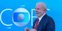 O presidente Lula no est&uacute;dio da Globo, no Rio: altos investimentos em divulga&ccedil;&atilde;o na emissora l&iacute;der de audi&ecirc;ncia  Foto: Reprodu&ccedil;&atilde;o