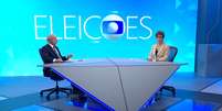 Lula foi entrevistado pela &acirc;ncora do 'Jornal da Globo', Renata Lo Prete, nos est&uacute;dios da Globo no Rio  Foto: Reprodu&ccedil;&atilde;o